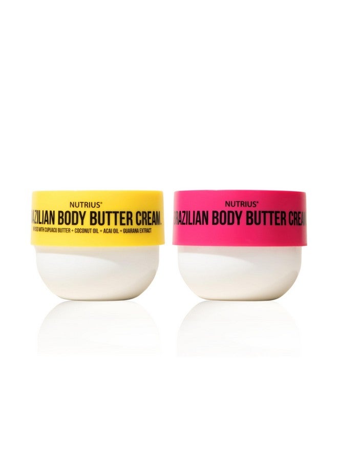 Nutrius Brazilian Body Butter Cream - Coco + Berry Bliss (2 x 6 FL OZ) - Image 1