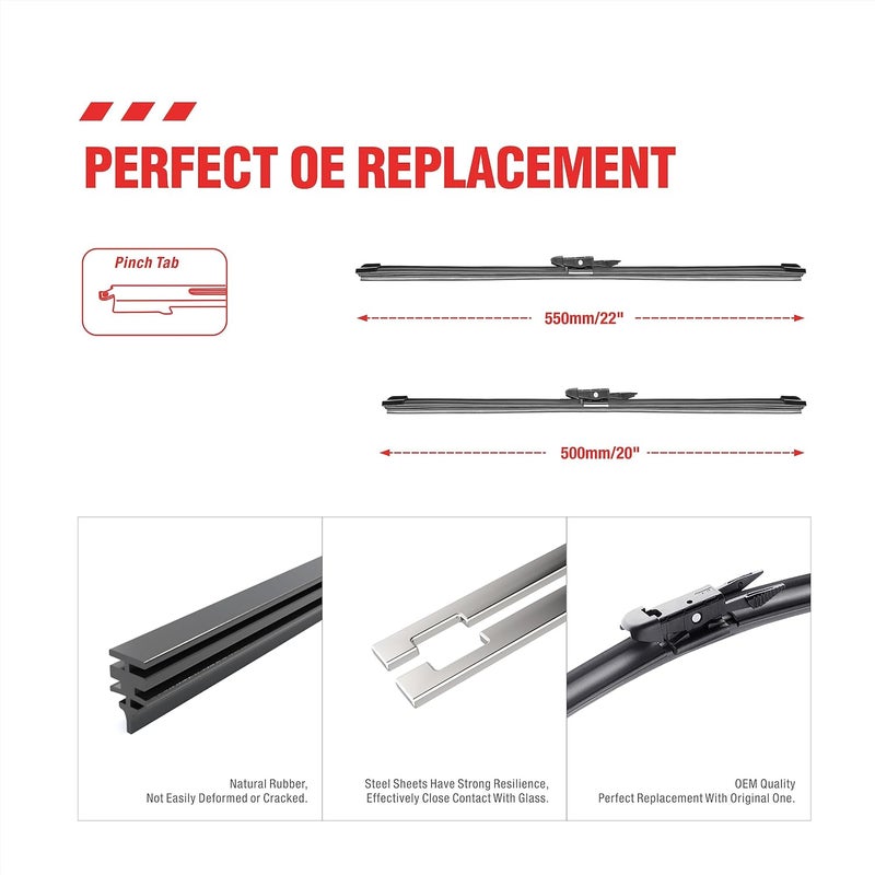 BERG REGEN 22"+20" Front Windshield Wiper Blades - Image 3