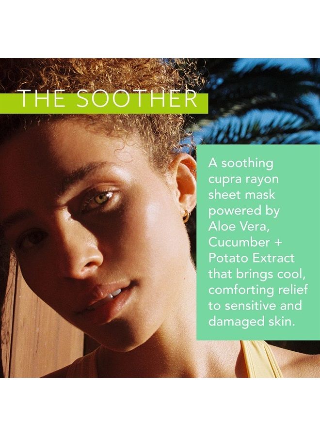 LAPCOS Aloe Sheet Mask, Daily Face Mask with Cucumber and Aloe Gel to Calm and Moisturize Skin, Korean Beauty Favorite, 5-Pack - Image 3