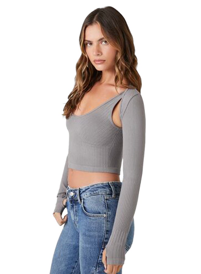 FOREVER 21 Seamless Tank Top & Shrug Set - Image 3