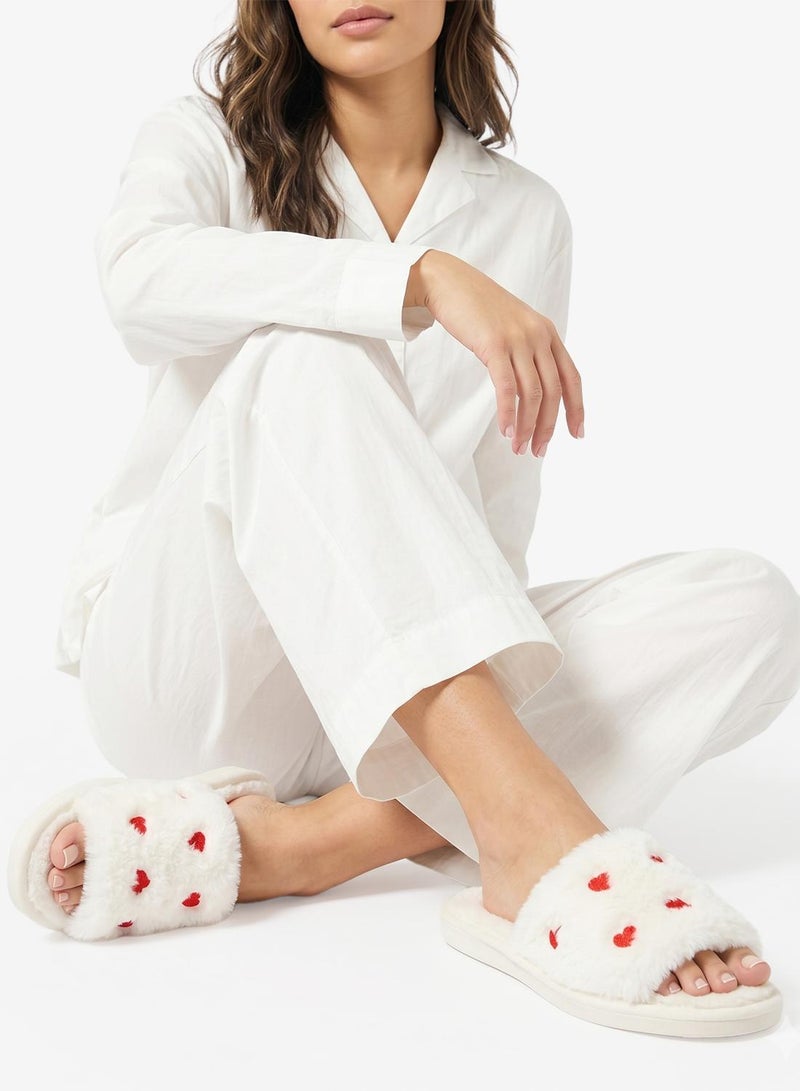 Ginger Heart Printed Bedroom Slippers - Image 5