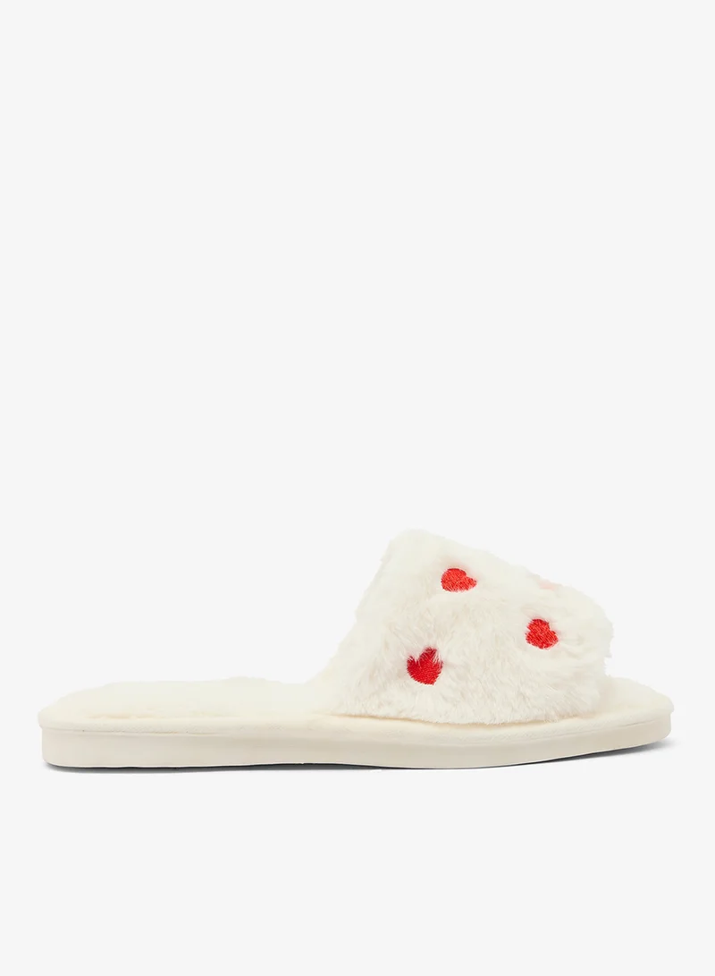 Ginger Heart Printed Bedroom Slippers