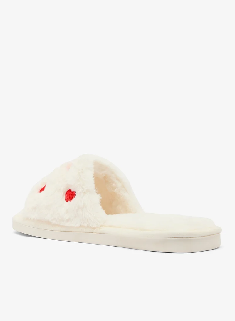 Ginger Heart Printed Bedroom Slippers