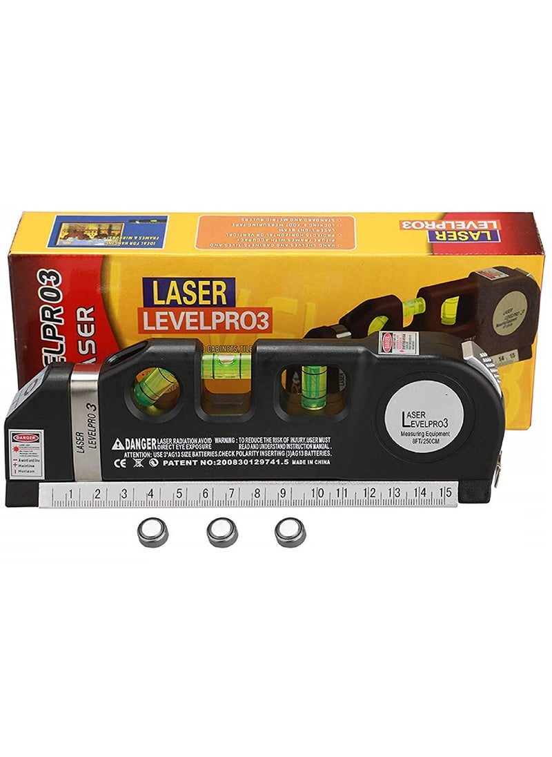 BESTDI BESTDI 03 NEW01 Level Laser Plastic Horizon Vertical Measure Tape Aligner Bubbles Ruler Multifunction Leveler Tool  - Image 1