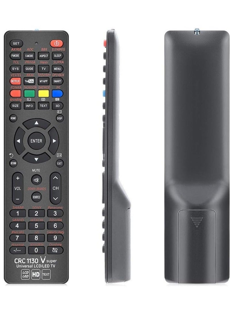 vesus Universal CRC-1130V Remote Control Fits for All Brand LCD LED HD Smart TV, Sub Samsung, Vizio, LG, Sony, Sharp, Panasonic,Toshiba, TCL, Hisense, Philips, JVC, Haier, Sanyo and More Brand TVs - Image 1