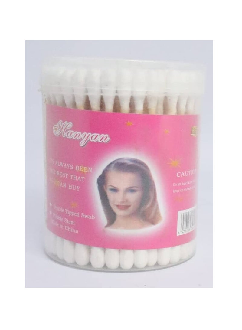 Cotton Swabs Plastic Sticks Spiral & Round Tips - 1pcs - Image 2