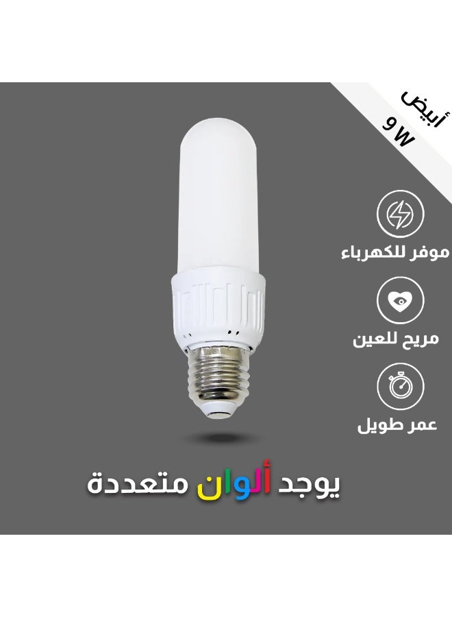 Hummer E27 LED bulb | 9 W | 220V | 40 x height 115 mm | E27 | 6500K | white | plastic + iron - Image 3