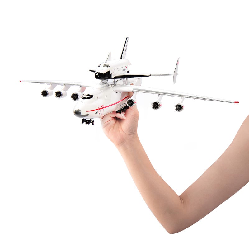 ANTSIR 1:200 An-225 Carrying with Spaceshuttle BURAN Resin Aircraft Model Toy 17 inch Display Model Plane for Collection - Image 1