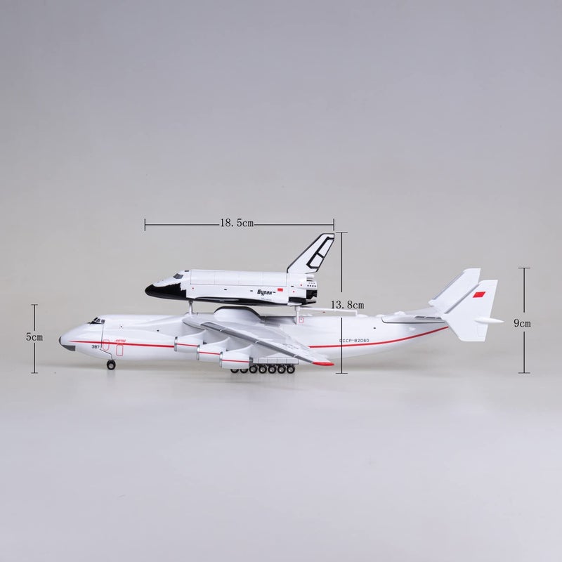 ANTSIR 1:200 An-225 Carrying with Spaceshuttle BURAN Resin Aircraft Model Toy 17 inch Display Model Plane for Collection - Image 3