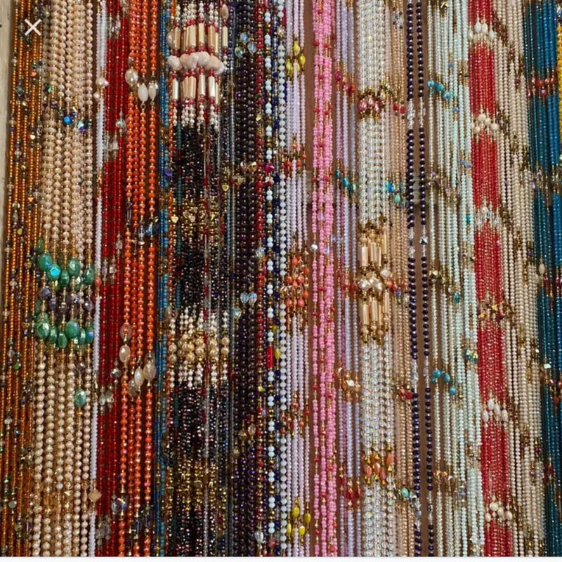 Loquat Waist Chain Large Stock Of African Waist Beads Bohemian Colored Rice Beads Cotton Body Chain - Image 2