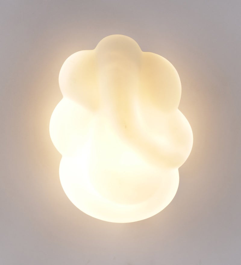 AMDHOME Golden Light Ganesha Wall Mounted Lamp - Metal & Glass | Perfect for Home, Hall, Living Room, Bedroom, Hotel, Office Decoration | Ideal for Pooja Room & Mandir | Ganpati Decorative Lamp - Image 4