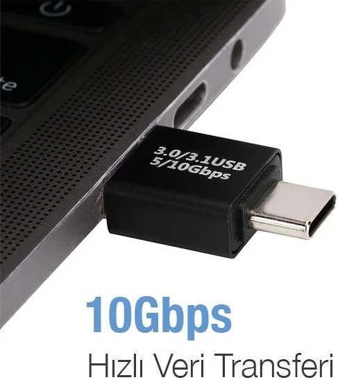 بولهاموبيل Polham USB 3.0 To Type C Converter, Type C Input USB Converter Fast Data Transfer,