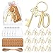 KBDHYY 24Pcs 70th Key Bottle Openers Keychain Bulk 70th Birthday Party Favors 70th Gold Beer Key Chain Ring Bottle Opener 70 Wedding Anniversary Return Gifts Party Decorations or Souvenirs for Guests - Image 3