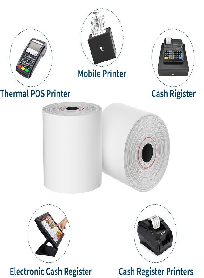 NefLaca (10 Rolls) NefLaca Thermal Receipt Paper 3 1/8 x 230, 10 Rolls Receipt Paper POS Register, BPA Free - Image 4