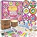 klmars Unicorn Themed Wooden Painting KitGlow in The DarkArts Crafts Gifts for Kids Girls Ages 512Wood Slice Craft Activities Kits Unicorn Art Toys for Kids Christmas Gifts - Image 3
