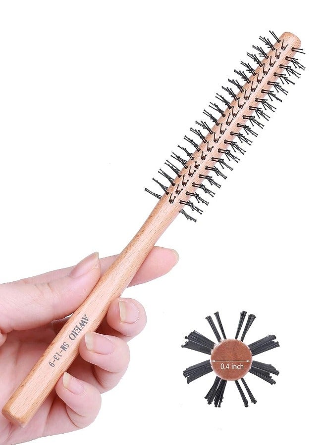 Globalstar 1 Inch Mini Round Brush - Perfect for Short Hair, Bangs, and Beard Styling - Image 1