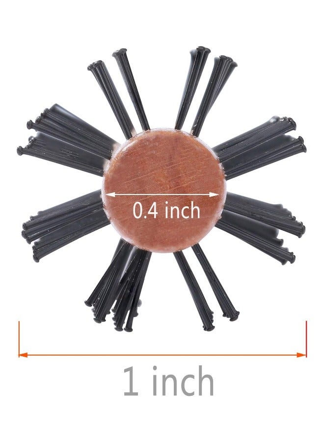 Globalstar 1 Inch Mini Round Brush - Perfect for Short Hair, Bangs, and Beard Styling - Image 3