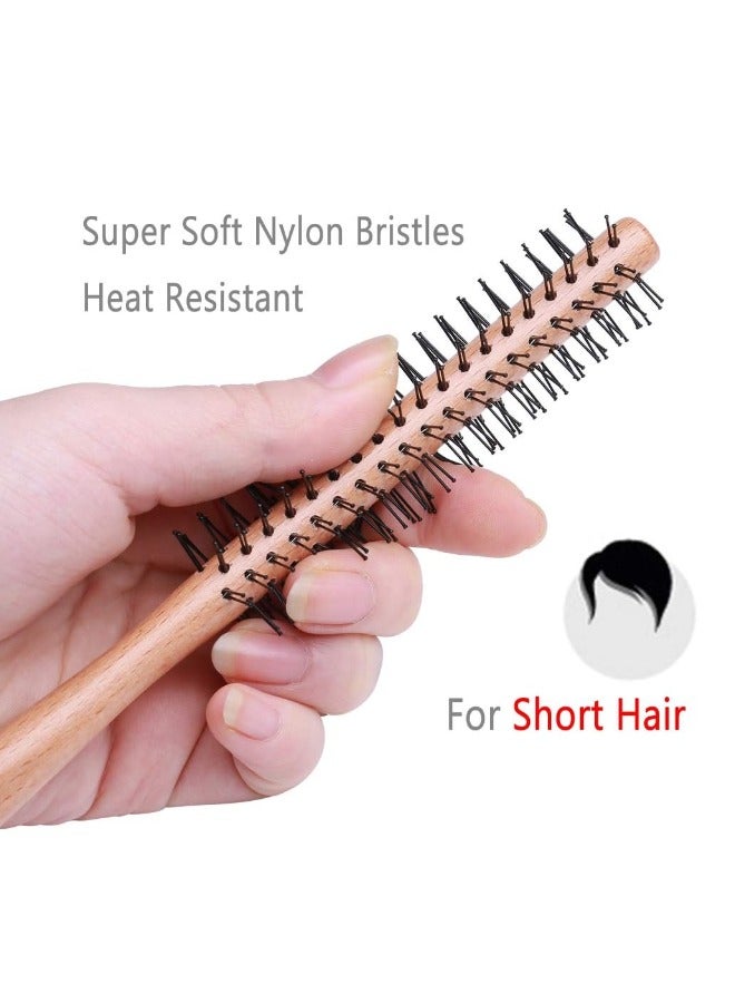 Globalstar 1 Inch Mini Round Brush - Perfect for Short Hair, Bangs, and Beard Styling - Image 4