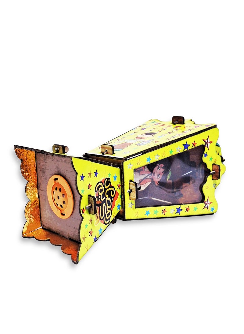 Generic A wooden Ramadan lantern toy for children with a Ramadan song, and gentle lighting movements of Ramadan lanterns, a new musical Ramadan lantern toy for children.  - Image 4