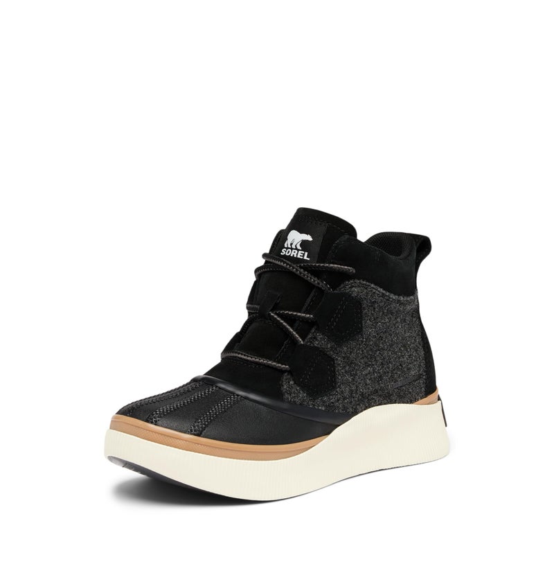 SOREL Women's Out N About lV Classic Waterproof Boot - Black, Chalk - 8.5 - Image 1