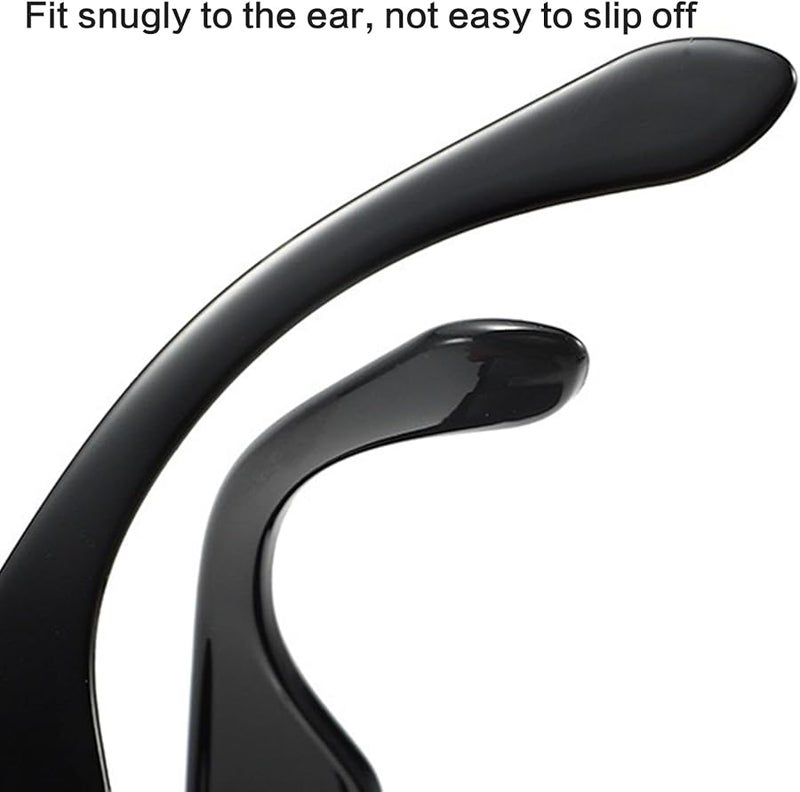 Bright Black Oversized Hip Hop Sunglasses For Girls And Boys Stylish Travel Shades - Image 4