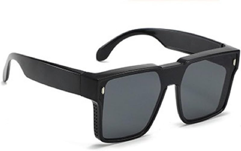 Bright Black Oversized Hip Hop Sunglasses For Girls And Boys Stylish Travel Shades - Image 1