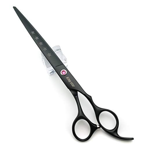 Kingstar 8.0in. Matt Black Professional Pet Grooming Scissors Set,Straight & Thinning & Curved Scissors Set with Comb,Dog Grooming,A559 - Image 4