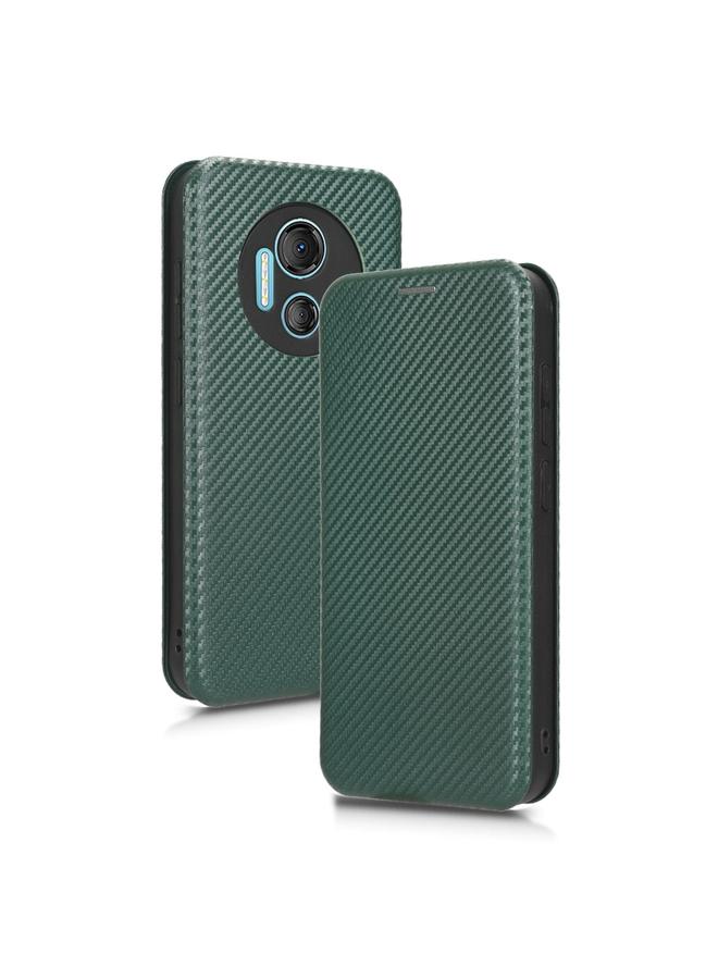 Zaboon Case For DOOGEE X97 / X97 Pro Carbon Fiber Texture Flip Leather Phone Case - Image 2