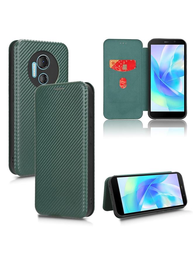 Zaboon Case For DOOGEE X97 / X97 Pro Carbon Fiber Texture Flip Leather Phone Case - Image 1
