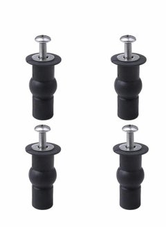 Excefore 4 Pcs Blind Hole Fittings Expanding Rubber Bolts Nuts for Fixing The Top Toilet Seat Universal Parts Set Household Accessories Repair Parts Top Cover Lid Seat Fixings Blind Hole Fitting  - Image 1