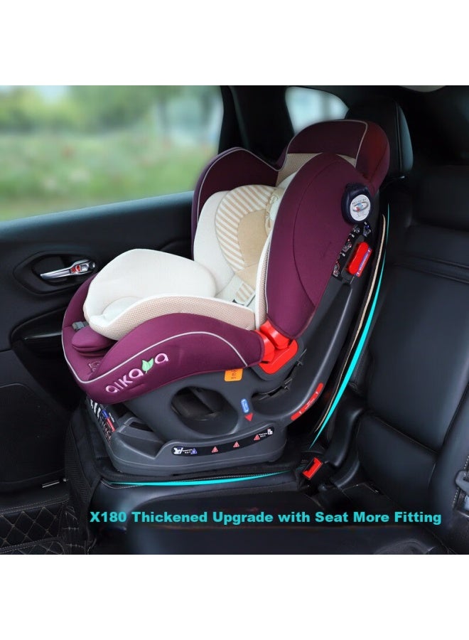 DiGallen Dijialun Car Child Safety Seat Anti-friction Pad, Isofix Universal, Britax Thickened Car Non-slip Mat, Protective Pad, Anti-friction Pad, Creative Cute Cartoon Dinosaur Desig - Image 2