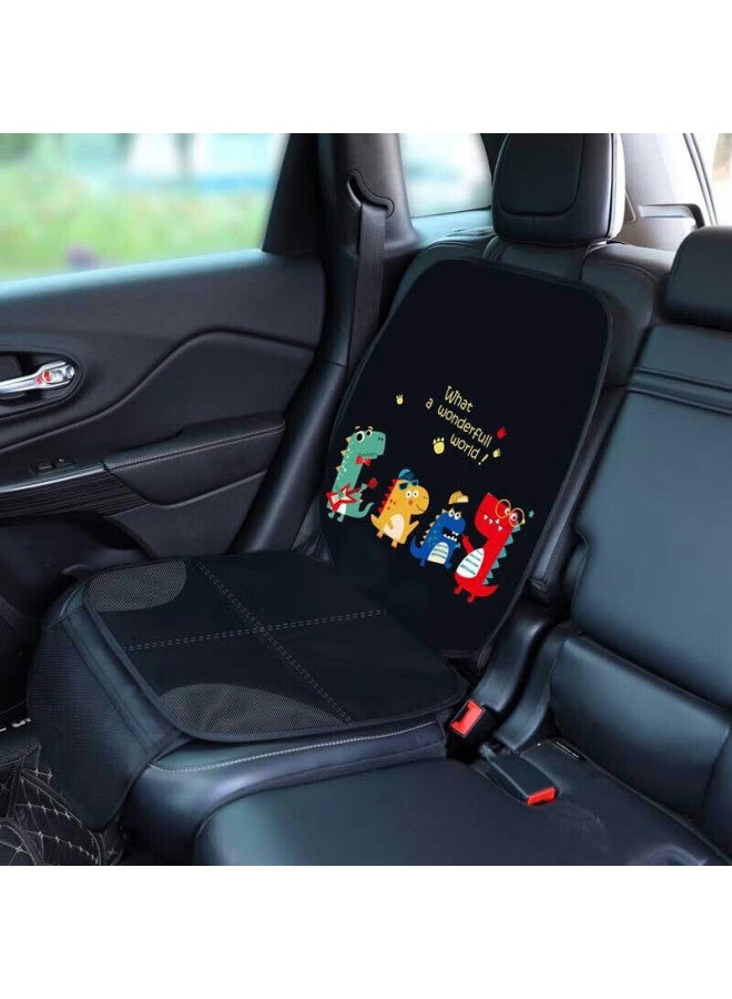 DiGallen Dijialun Car Child Safety Seat Anti-friction Pad, Isofix Universal, Britax Thickened Car Non-slip Mat, Protective Pad, Anti-friction Pad, Creative Cute Cartoon Dinosaur Desig - Image 1