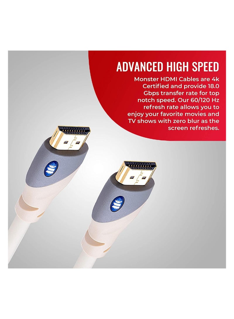 Monster 122949-00 Monster Essentials Ultra Hd 4K Hdmi Cable 12Ft - (Pack Of1) - Image 2