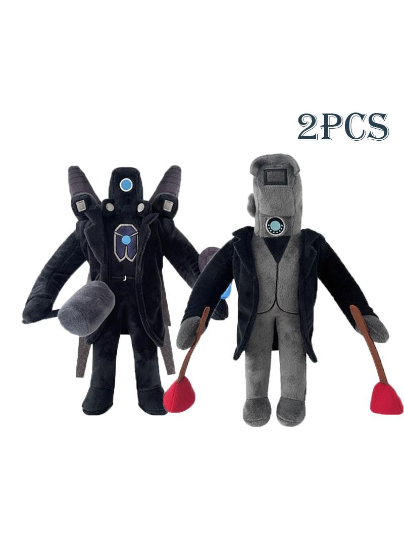 general Set Of 2 Pcs Skibidi Toilet Plush Toys 30cm Unmatched Of War Monitor And Titan Electric Driller For Fans Gift Horror Stuffed Figure Doll For Kids And Adults Great Birthday Stuffers For Boys Girls - Image 1
