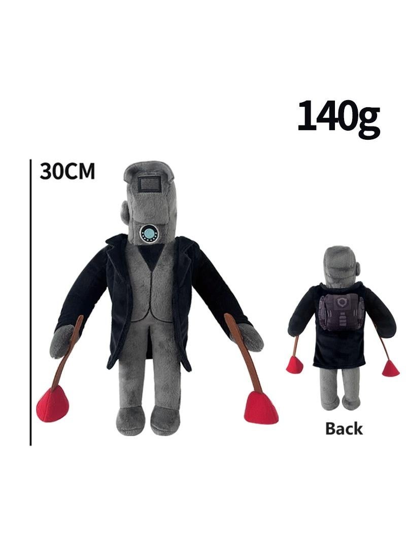 general Set Of 2 Pcs Skibidi Toilet Plush Toys 30cm Unmatched Of War Monitor And Titan Electric Driller For Fans Gift Horror Stuffed Figure Doll For Kids And Adults Great Birthday Stuffers For Boys Girls - Image 3