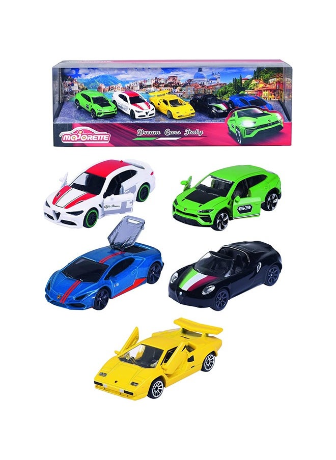 Majorette Dream Cars Italy, 5 Pieces Giftpack  - Image 1
