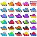 Genuvi Pop Fidget Toys Bulk Its Kids Party Favors 30 PCS Turtle Toys Mini Pop Keychain It Sensory Fidget Toy Pack Fidgets for Classroom Prizes for Kids Students Carnival Prizes Birthday Goodie Bag Stuffers - Image 2