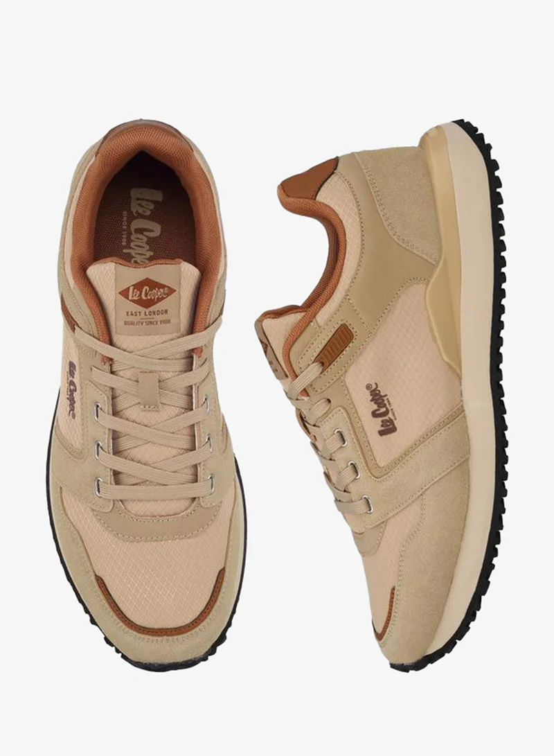 Lee Cooper Men Panelled Lace-Up Sneakers