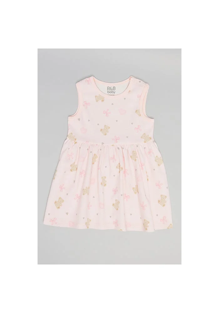 R&b 2 Pack Printed Sleeveless Fit & Flare Dress