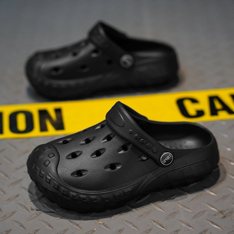 Children'S Cave Shoes Summer Baotou Slippers Children'S Home Large Children'S Soft Sole Boys Sandals Girls' Slippers - Image 1