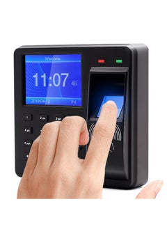 Generic Access Control Time Attendance Machine Fingerprint/Password/ID Card Recognition Time Clock with 2.4 Inch Display Screen Employee Checking-in Recorder Multi-language Support U Disk Export Report  - Image 1