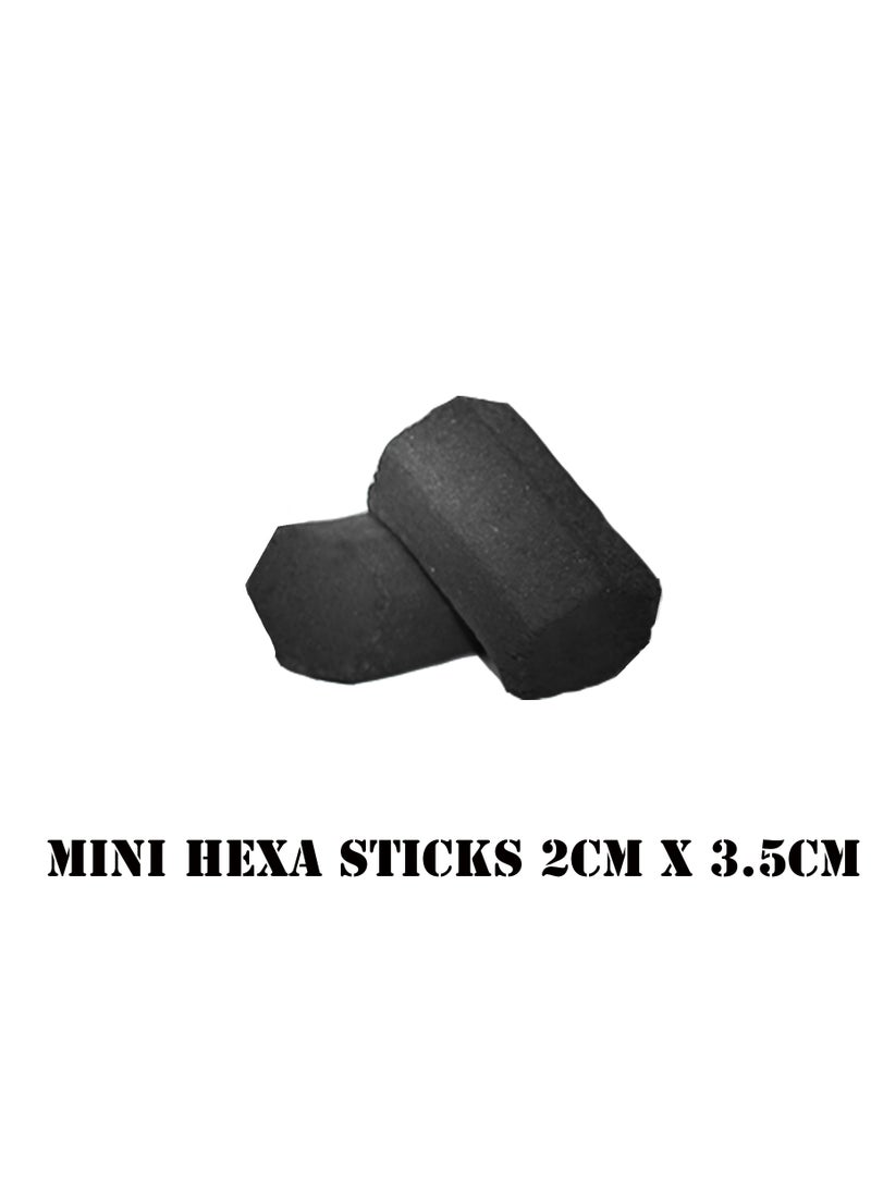 BLACK DIAMONDS Premium Coconut Shell Charcoal Mini Hexa Shape 75 Piece/Bakhoor Charcoal 1 KG  - Image 3