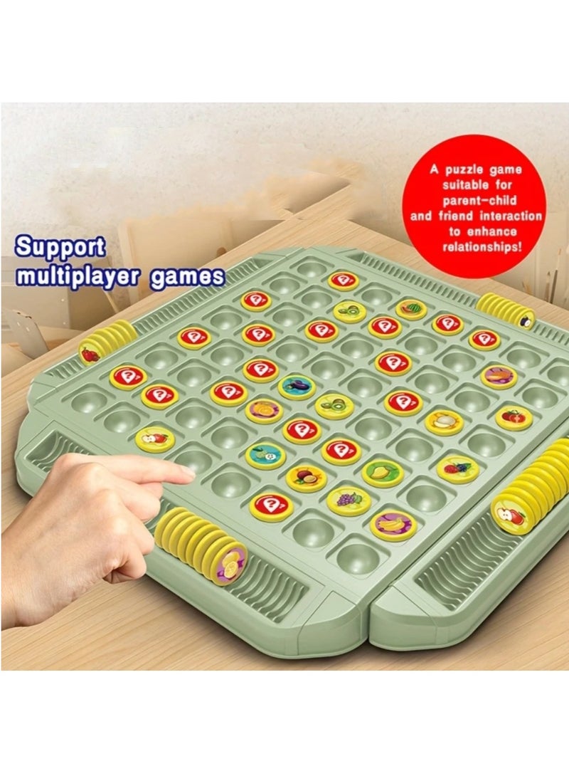 Toy Educational Fruit Flip Memory Board Game, Creative Memory Chess Battle Game for Hand-Eye Coordination and Focus, Made of High-Quality Material, Suitable for 2-4 Players, Perfect for Family Nights, Parties, Travel Play - Image 1