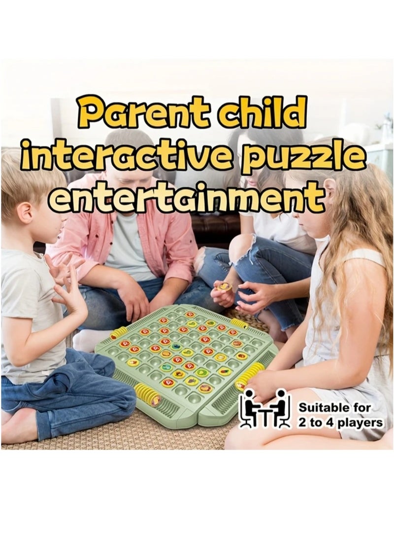 Toy Educational Fruit Flip Memory Board Game, Creative Memory Chess Battle Game for Hand-Eye Coordination and Focus, Made of High-Quality Material, Suitable for 2-4 Players, Perfect for Family Nights, Parties, Travel Play - Image 4