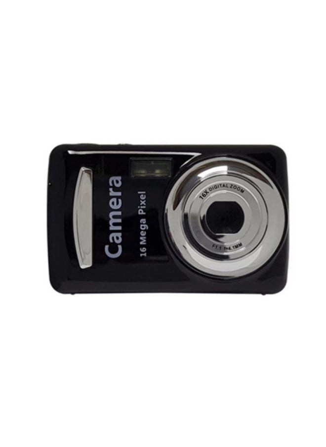 Generic XH03 Business English Digital Camera Code Card Camera 16 Million Pixel HD Video LED Light-Body Color:Standard Black English +16G Card  - Image 1