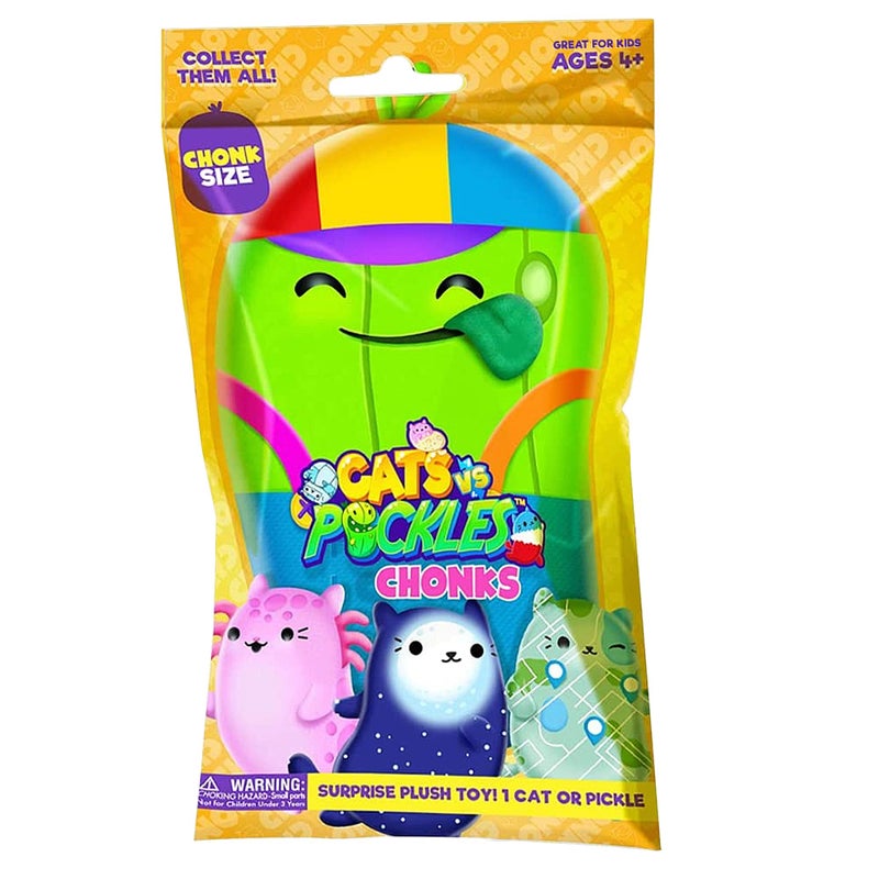 Cats vs Pickles 1pc Mystery Bags Wave 6 inch CvP Chonk Bean Filled Plushies - Image 2