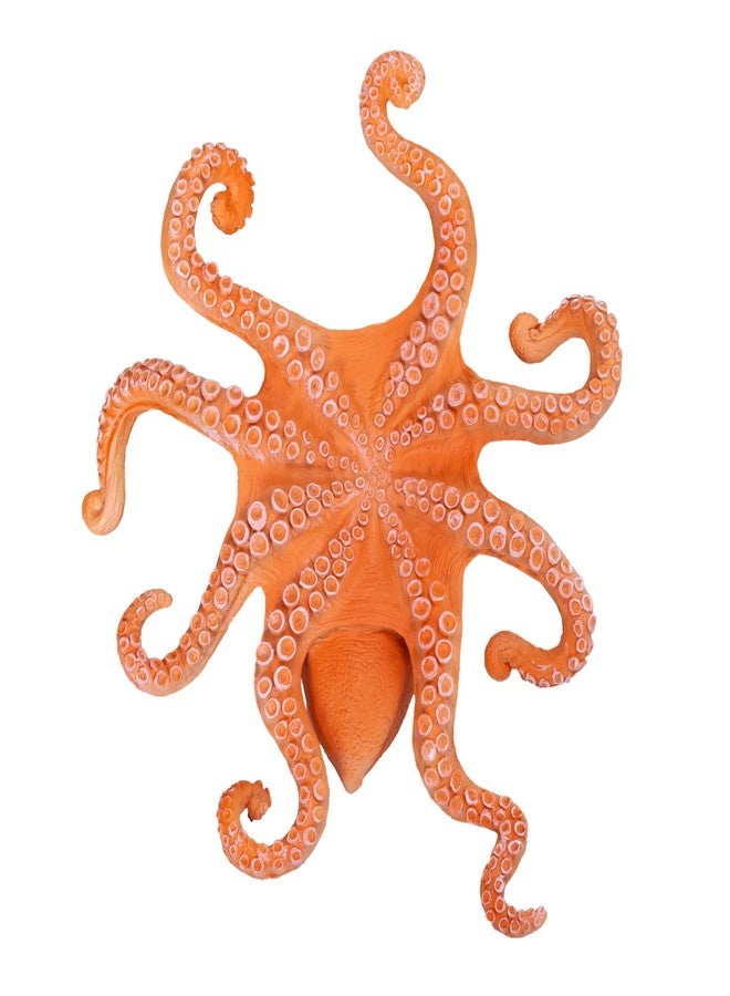 MOJO Octopus Sea Life Figurine - Hand-Painted Realistic Ocean Animal Figure - Detailed Toy Model for Kids, Education & Collectors - Orange - Image 5