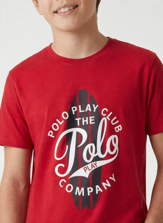 Polo Play Teen Boys Logo Print T-Shirt