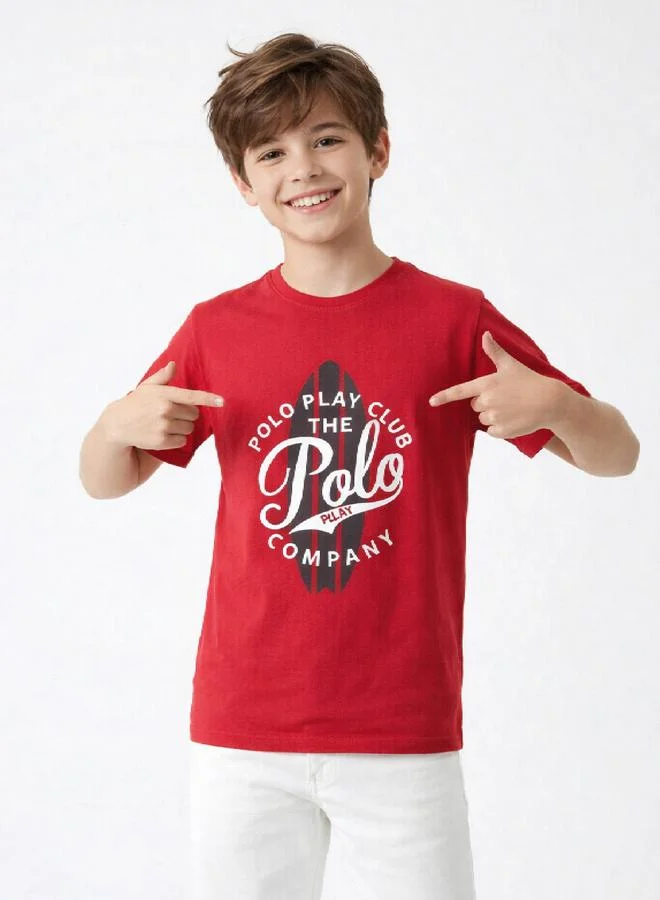 Polo Play Teen Boys Logo Print T-Shirt