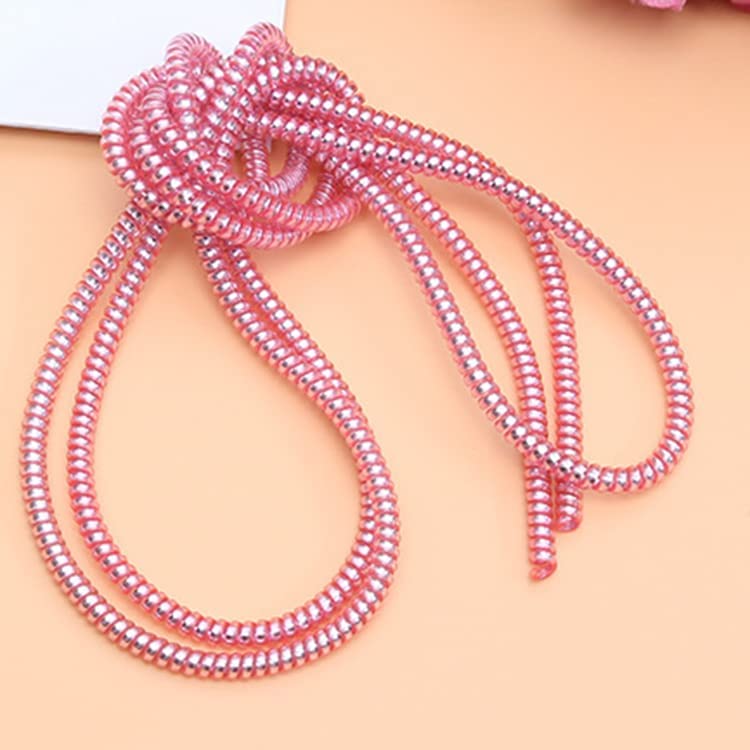 ZedGear Spiral Cable Protector 1.5 Meter Charging Cable Protection Data Cable Protective Sleeve Cord Saver Cable Protective Cover for Earphone Data Wire Cable Durable PVC - Pink (Set of 1) - Image 2